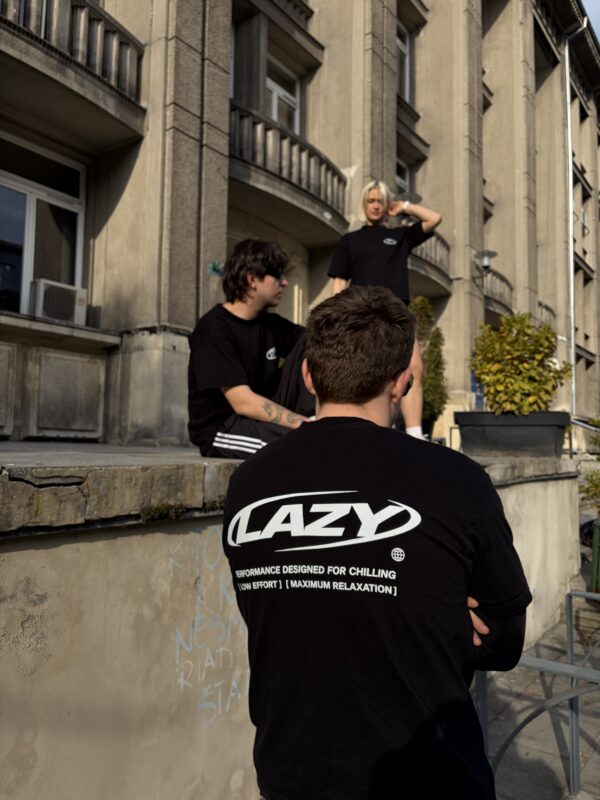 Lazy T-shirt Oversize - Black